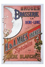Brouwerij Halve Maan Henri Maes poster roze
