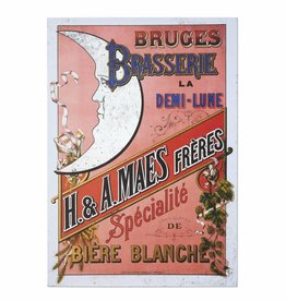 Brouwerij Halve Maan Henri Maes poster roze