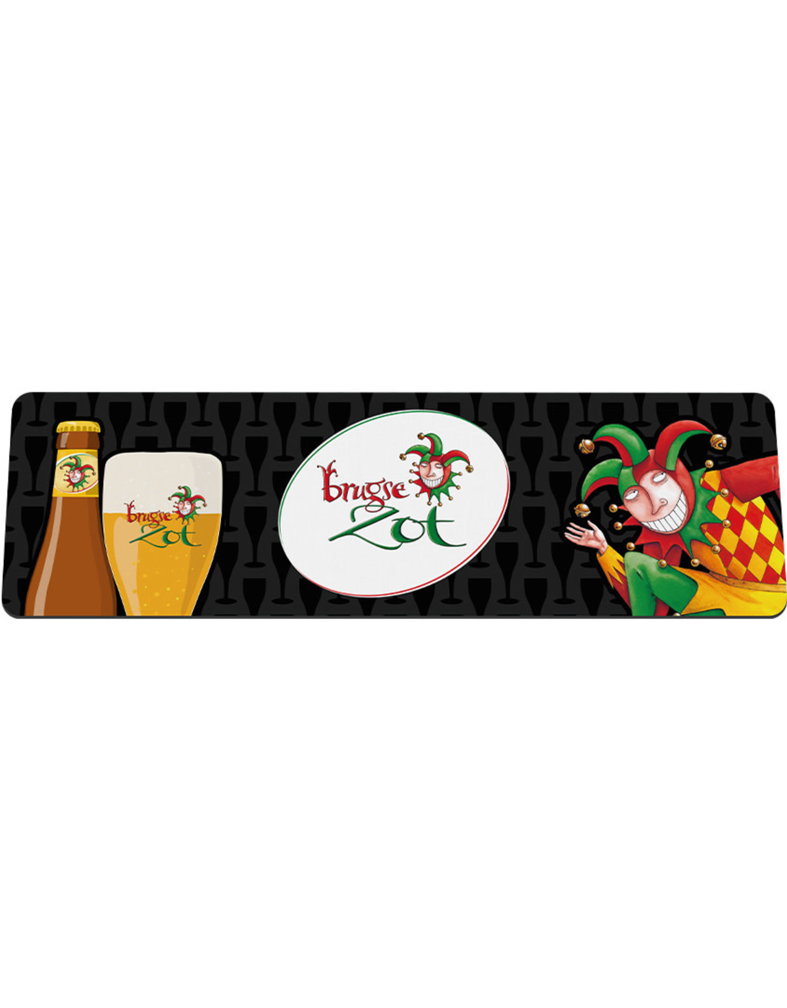 Brugse Zot Brugse Zot tapis de comptoir noir