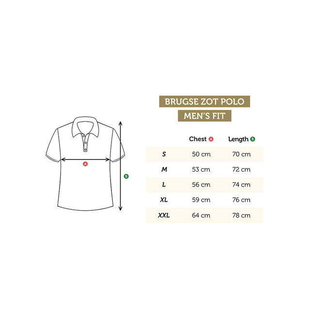 Brugse Zot polo homme