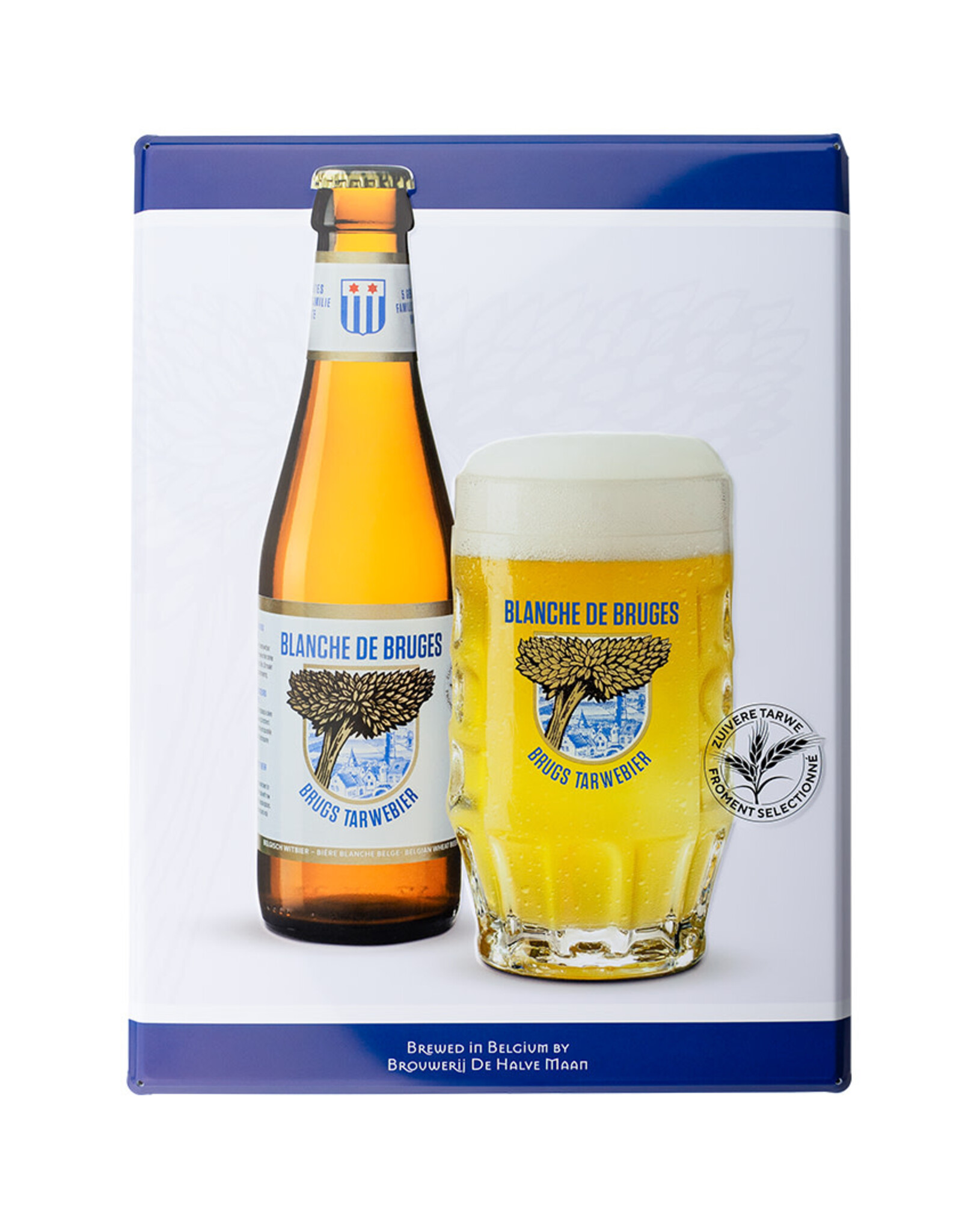 Brugs Tarwebier Blanche de Bruges metalen pancarte