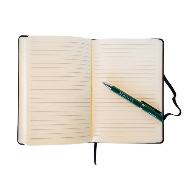 Halve maan notitieboekje