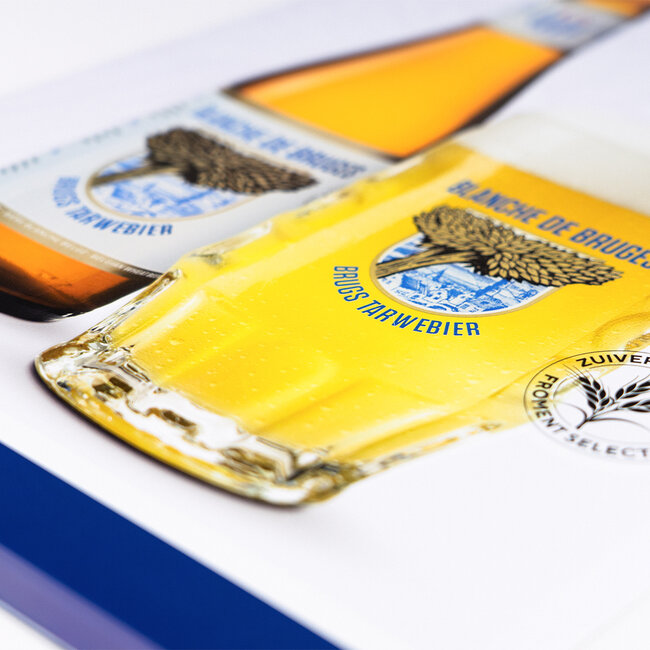 Blanche de Bruges metalen pancarte