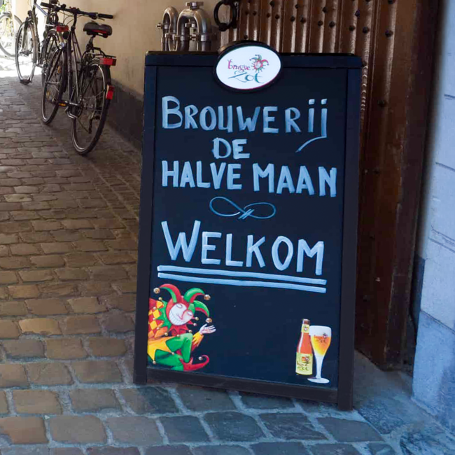 Brugse Zot stoepbord
