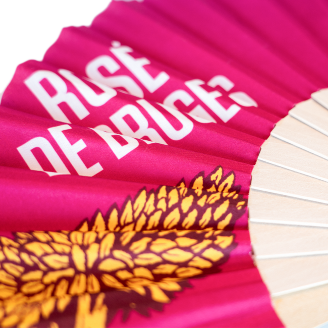 Rosé de Bruges handwaaier