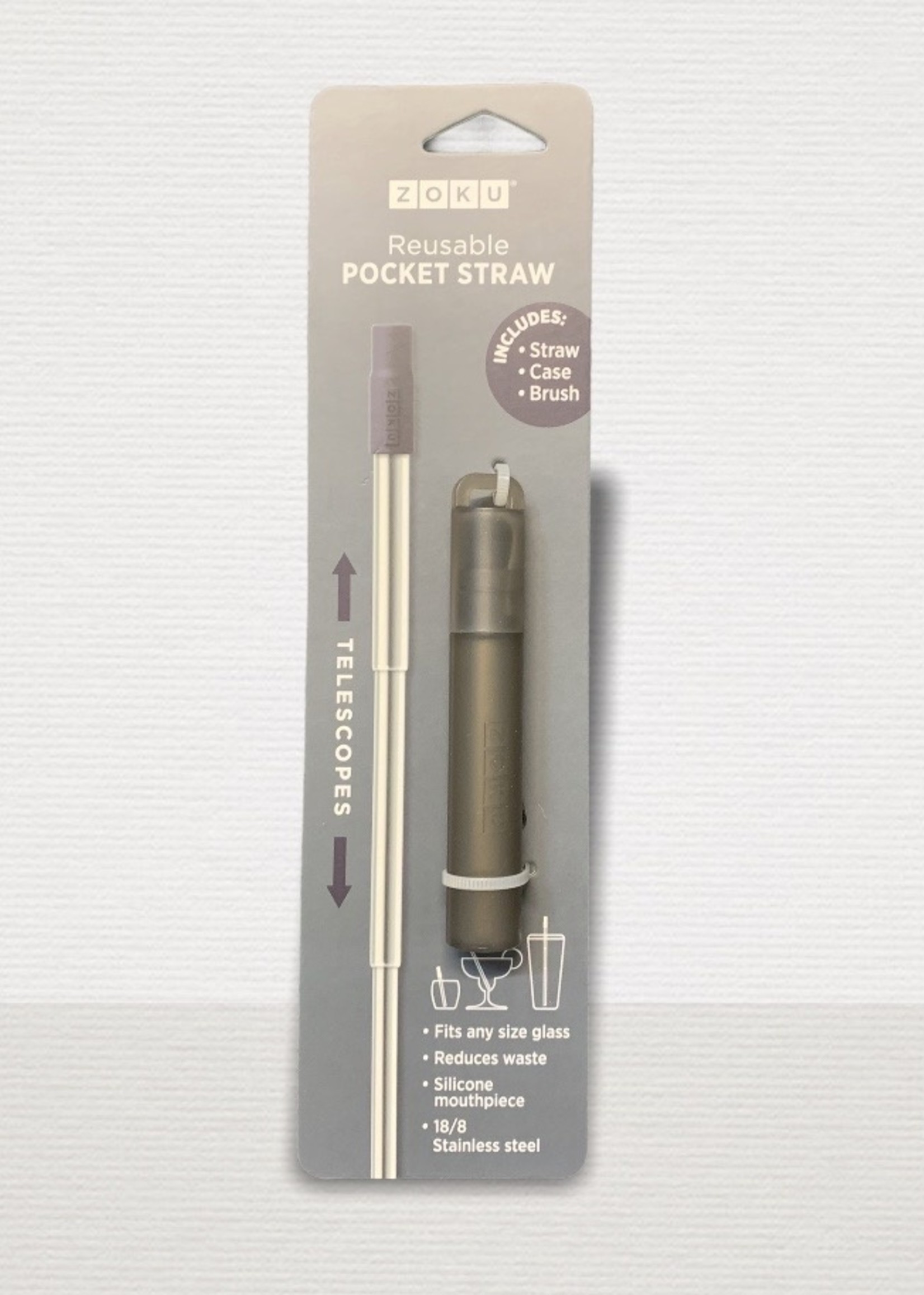 Zoku Zoku Reusable Pocket Straw