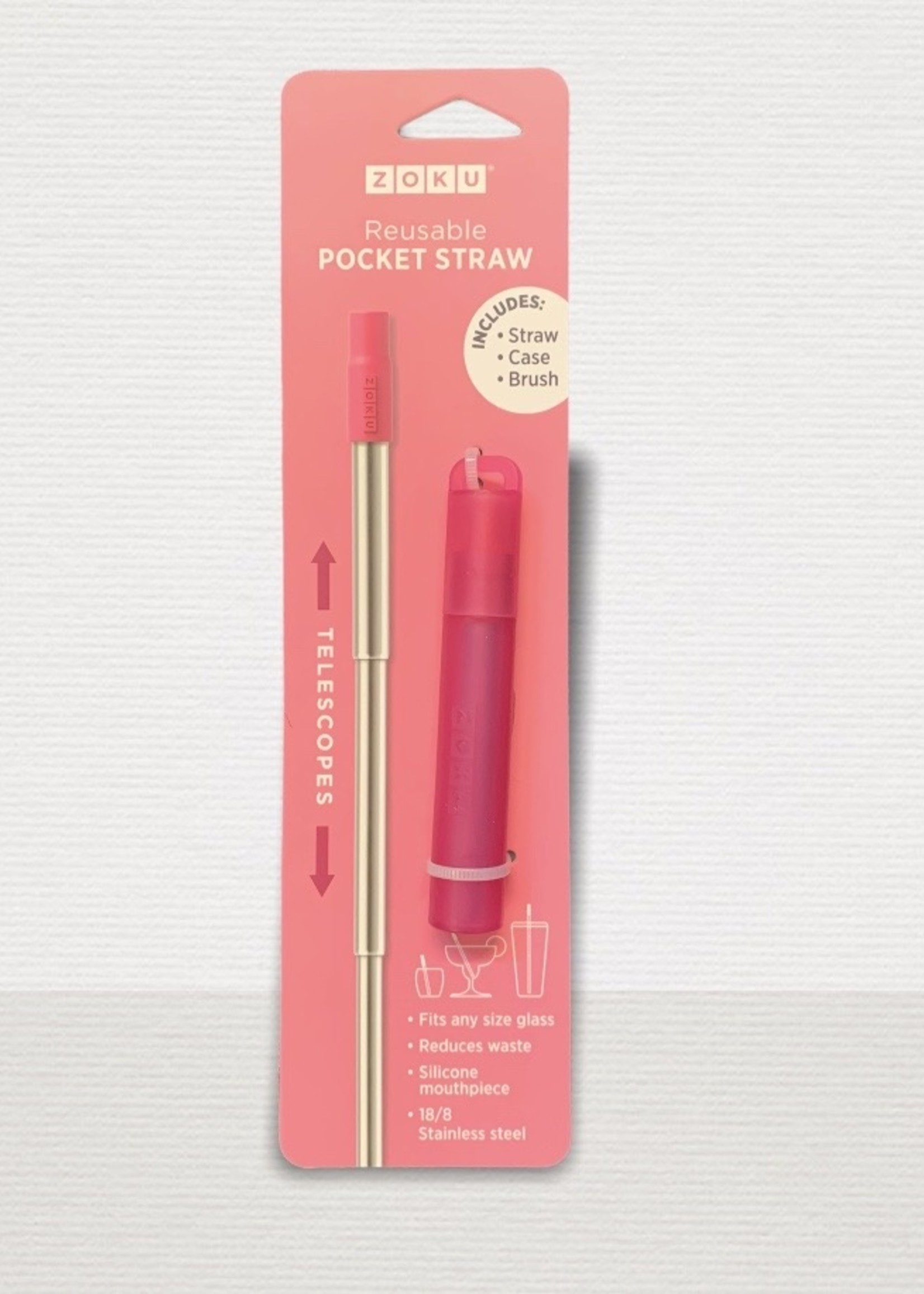 Zoku Zoku Reusable Pocket Straw