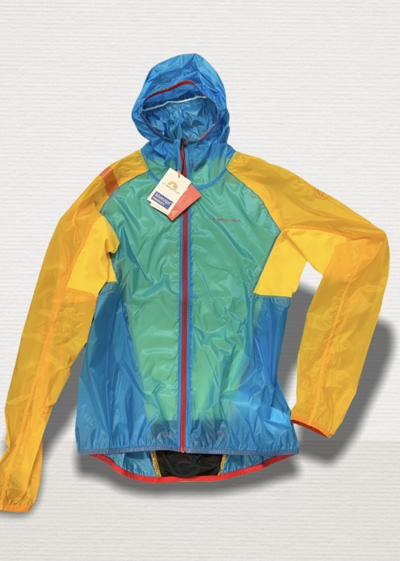 teal windbreaker jacket