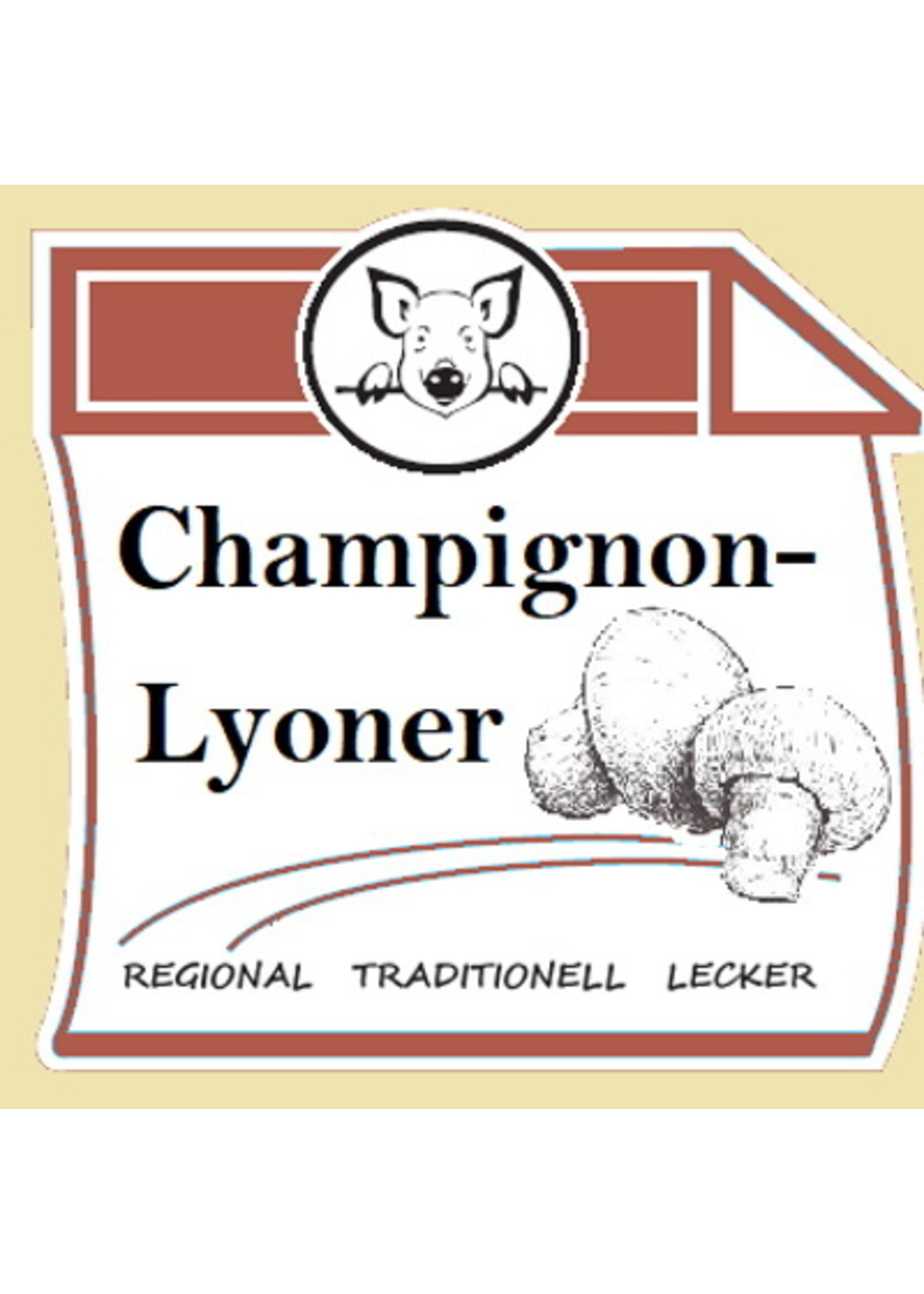 ClipCase 55 Champinon Lyoner , gerafft , CleverCase Multi  Creme - RTL-Druckserie