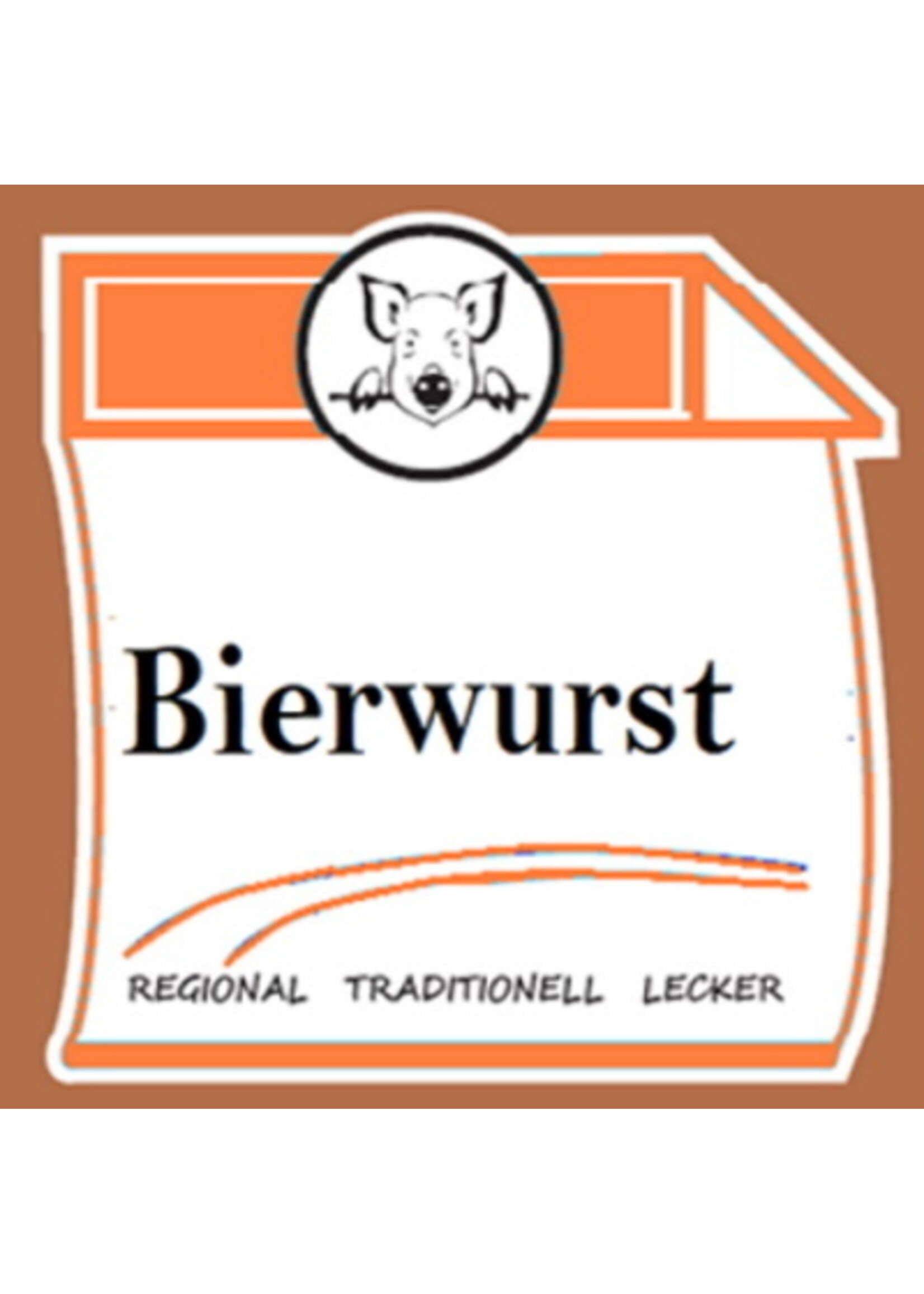 ClipCase 55 Bierwurst, gerafft , CleverCase Multi F braun- RTL-Druckserie