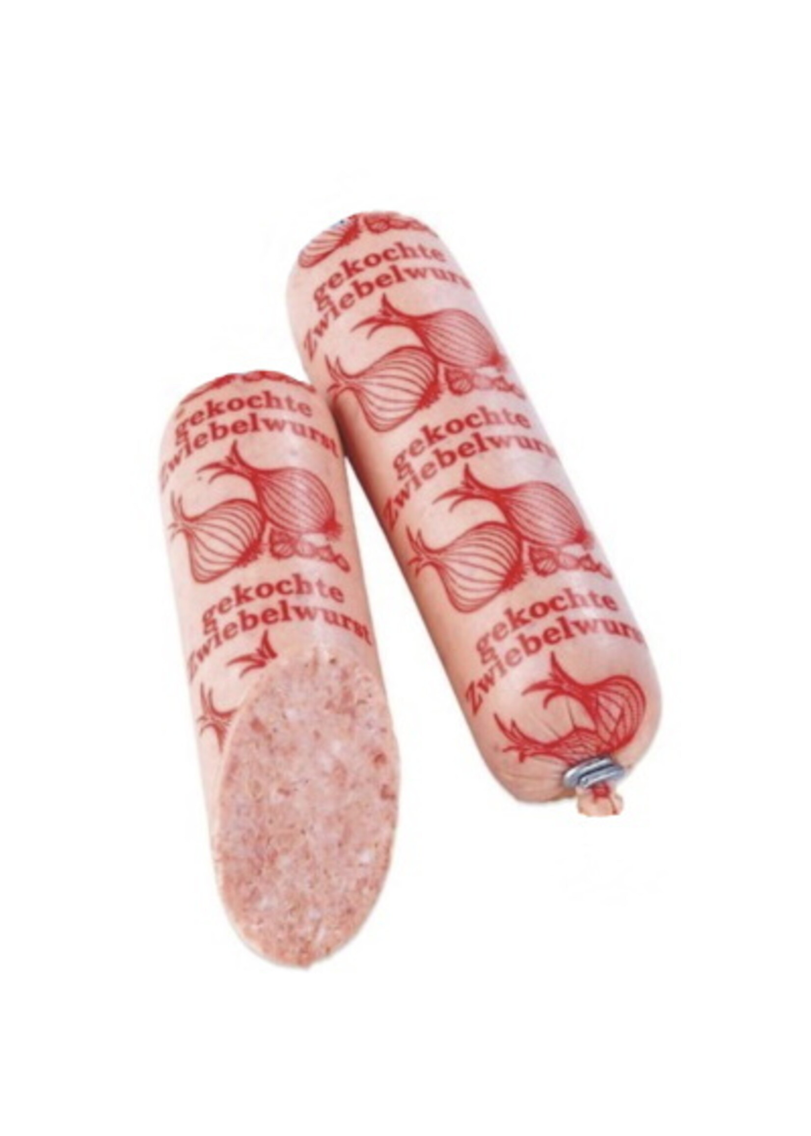 ClipCase Kaliber 45/47 gekochte Zwiebelwurst- 33,4m per Raupe,  1farb-Rot, gerafft , CleverCase Multi F
