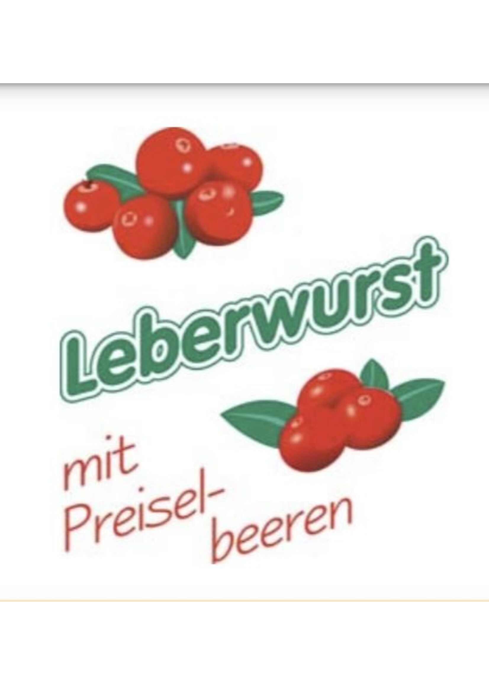 ClipCase Kaliber 43 Leberwurst mit Preiselbeeren, gerafft , CleverCase Multi Weiß