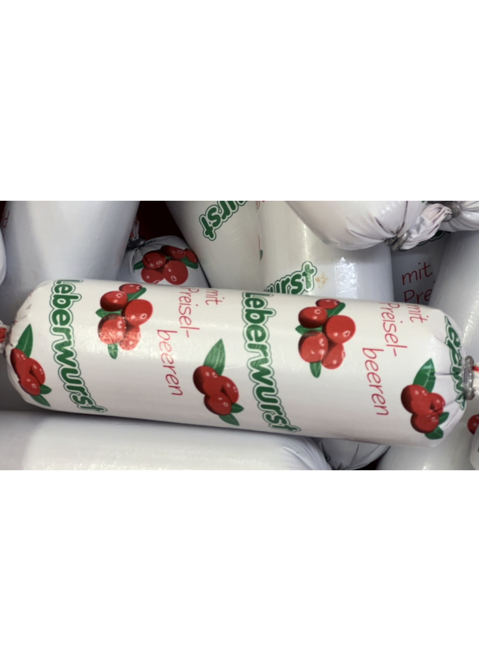 ClipCase Kaliber 43 Leberwurst mit Preiselbeeren, gerafft , CleverCase Multi Weiß