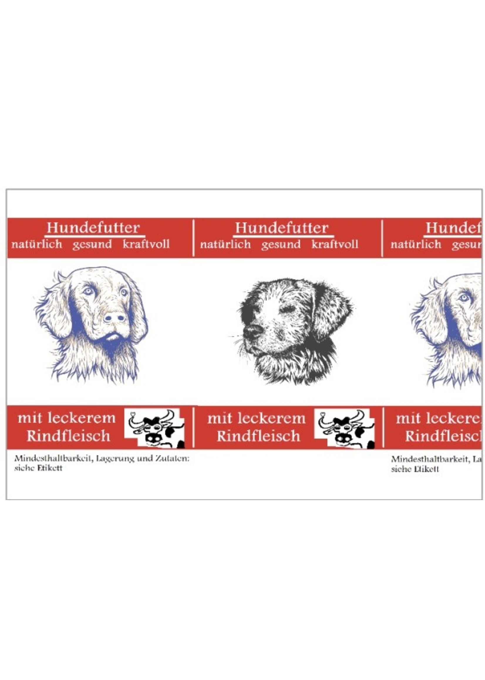 ClipCase Kaliber 62 Clever Multi  U Weiß, Hundefutter mit Rindfleisch -  gerafft