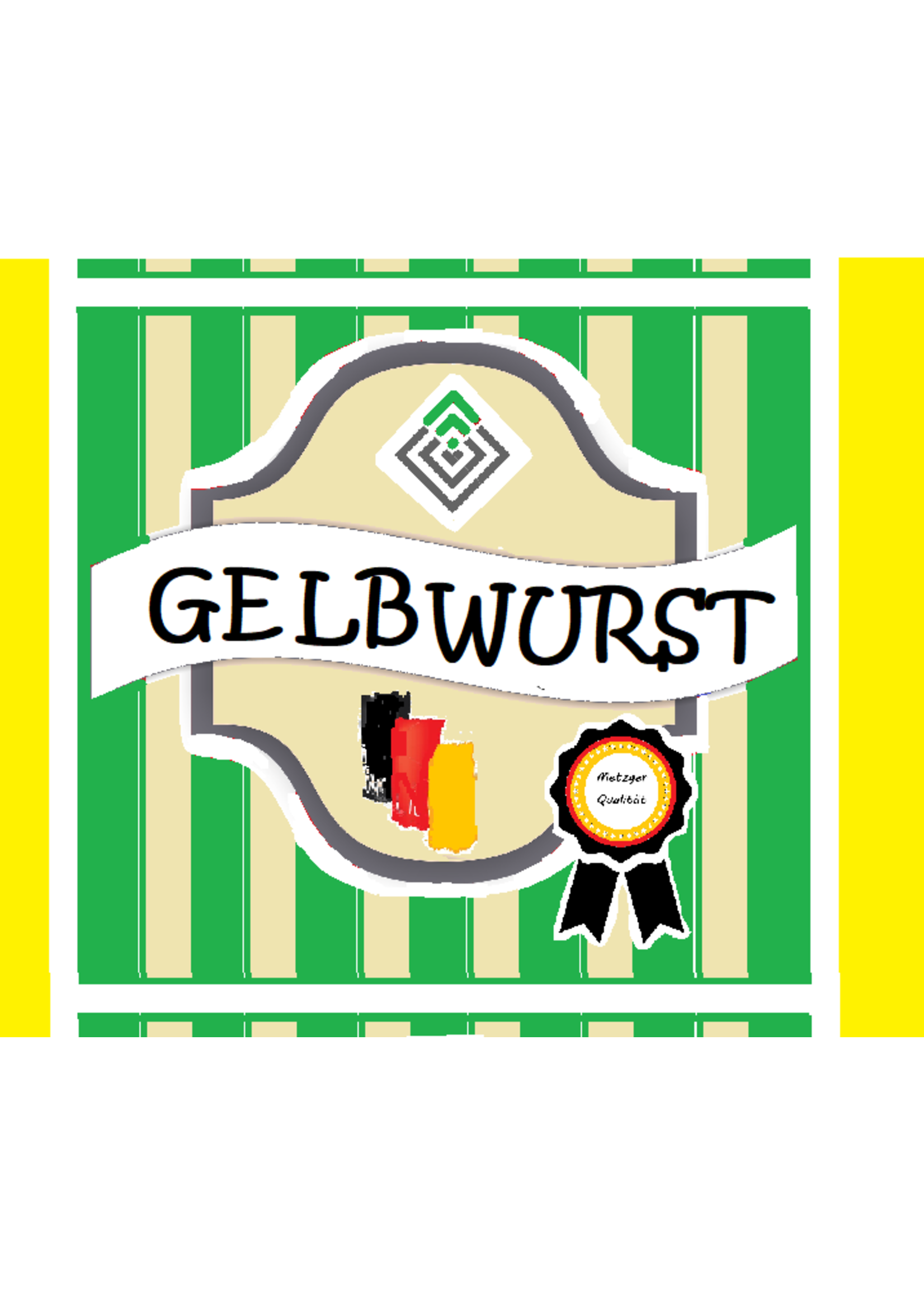 ClipCase 50/53 Clever Multi-U gelb - gerafft - 20m - Gelbwurst -- Retro