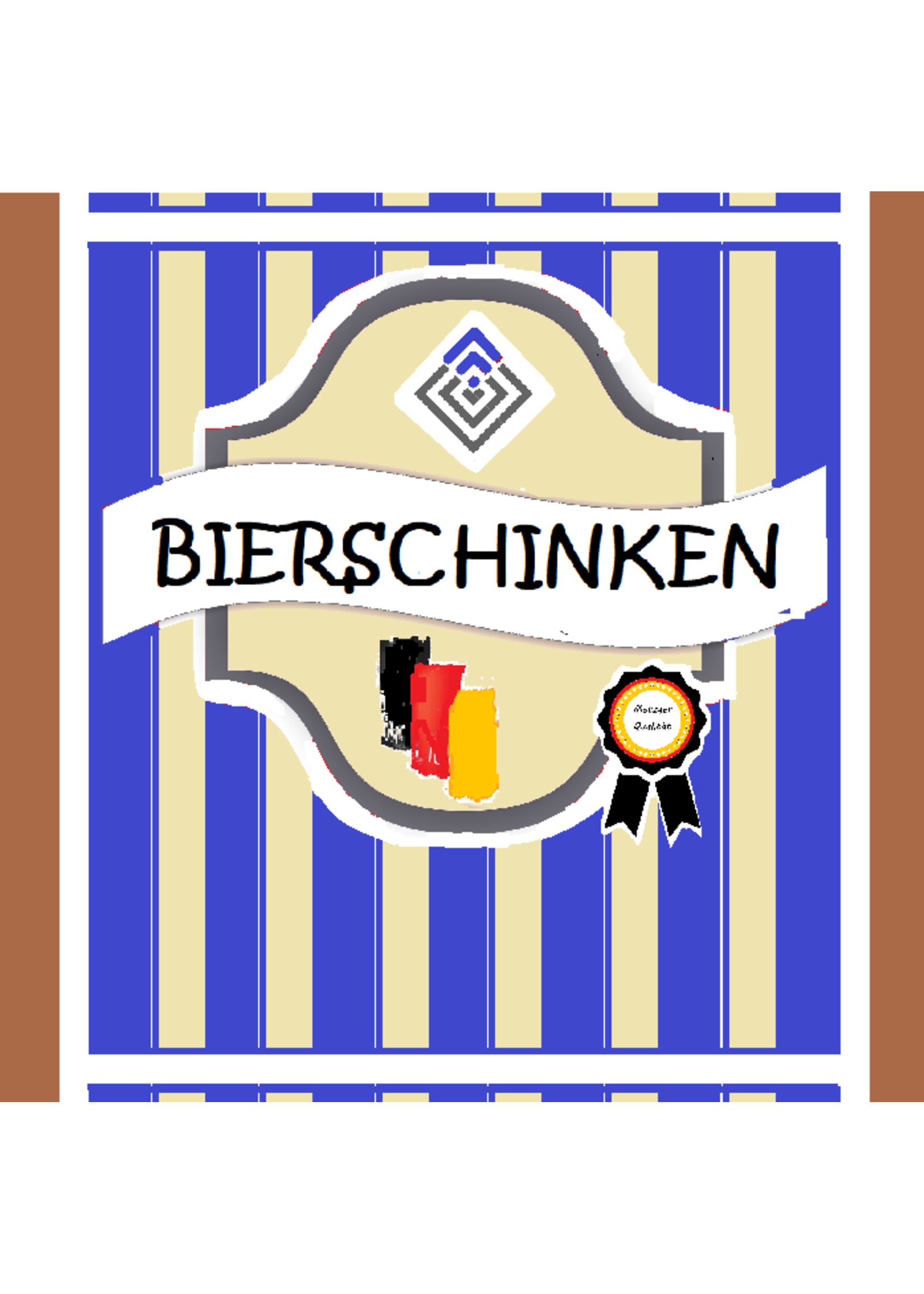 ClipCase 50/53 Clever Multi-U darkbraun- gerafft - 20m -Bierschinken -- Retro