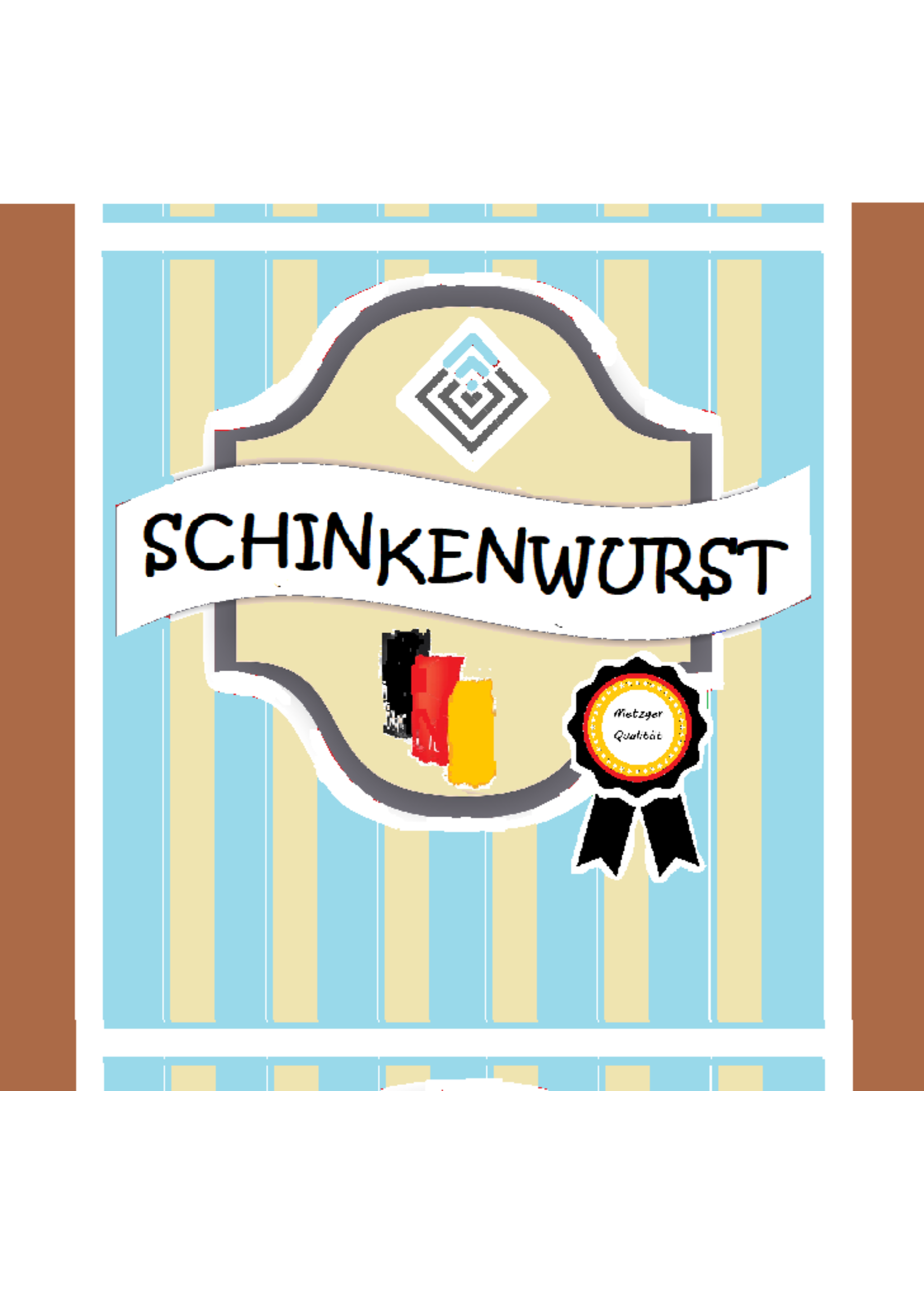 ClipCase 50/53 Clever Multi-U darkbraun- gerafft - 20m -Schinkenwurst -- Retro
