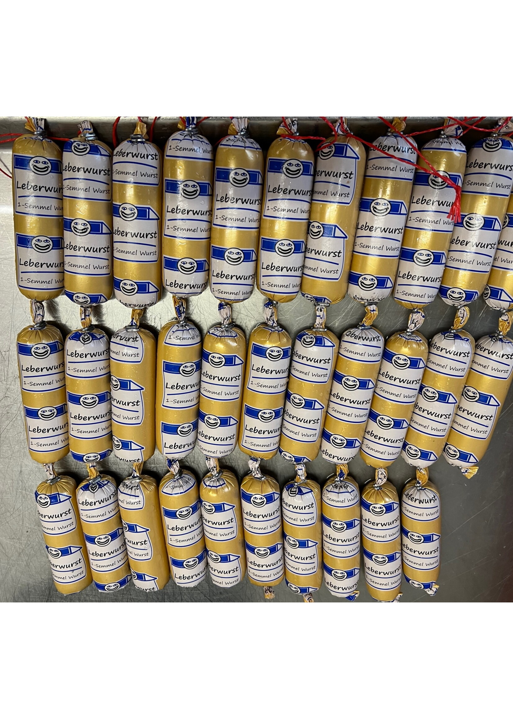 ClipCase 34 - 1-Semmel-Leberwurst, 20m gerafft , CleverCase Multi  U, Druck 3-farbig