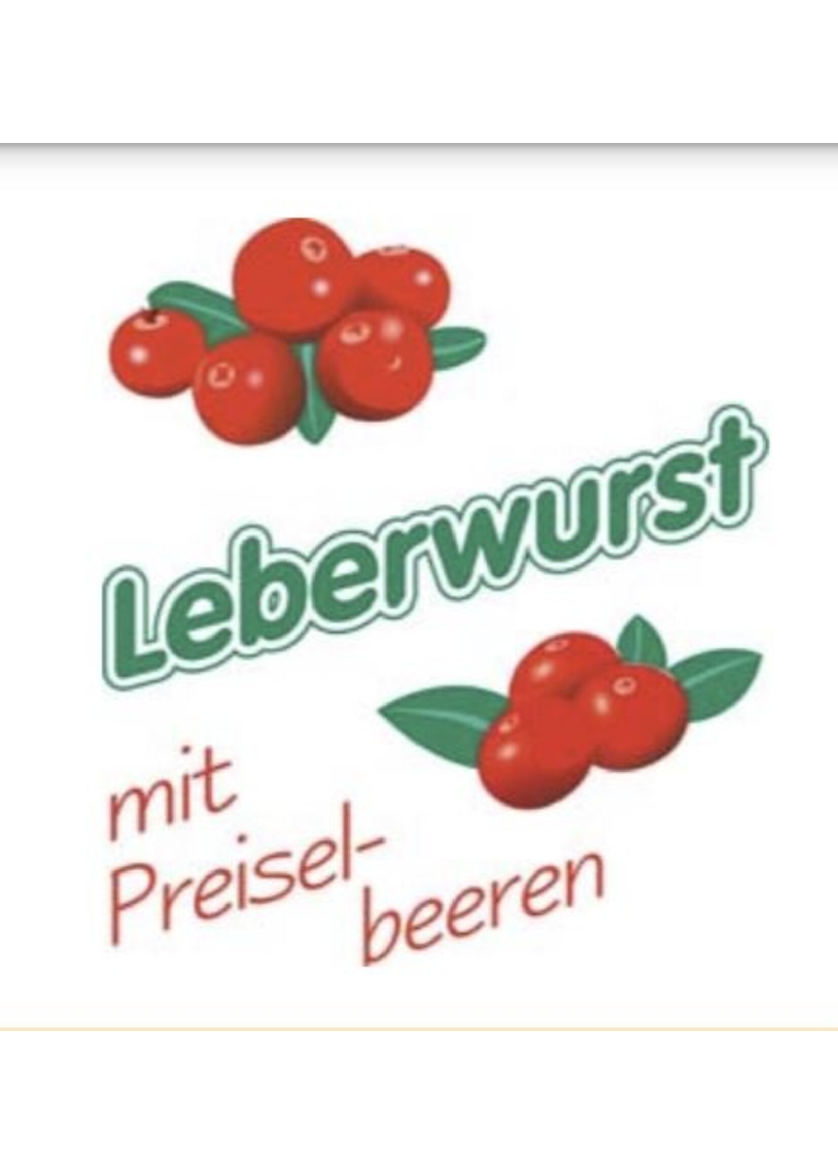 ClipCase Kaliber 43 Leberwurst mit Preiselbeeren  -  gerafft , CleverCase Multi Weiß
