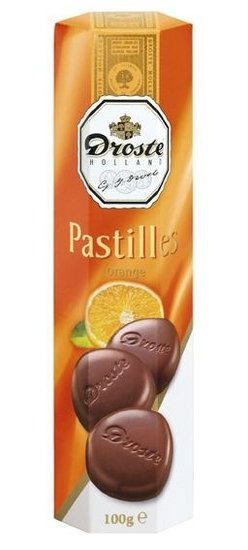 Droste Droste Chocolade Pastilles Koker Orange 85 Gram