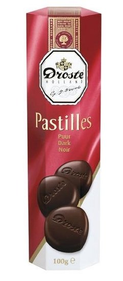 Droste Droste Chocolade Pastilles Koker Puur 85 Gram
