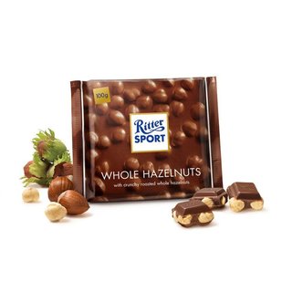Ritter Sport Whole Hazelnuts 100 Gram