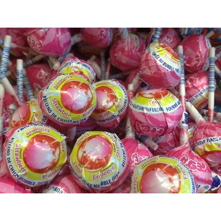 Mister Bubble Aardbei Kauwgom Lollie 8 Stuks