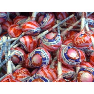 Mister Bubble Kersen Kauwgom Lollie 8 Stuks