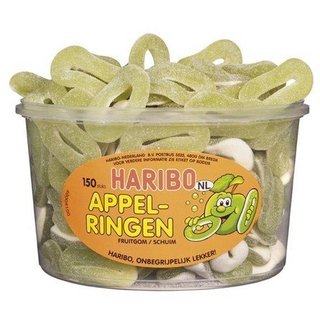 Haribo Silo Zure Appelringen 150 Stuks 1200 Gram