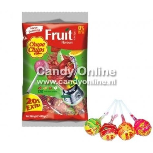 Chupa Chups - Lolly's Fruit 100 + 20 Gratis Chupa Chups - Lolly's Fruit 100 + 20 Gratis