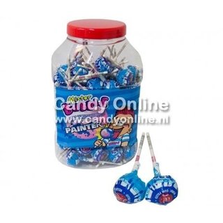 Fiesta Mister Bubble Gum Lolly''s Painter 100 Stuks