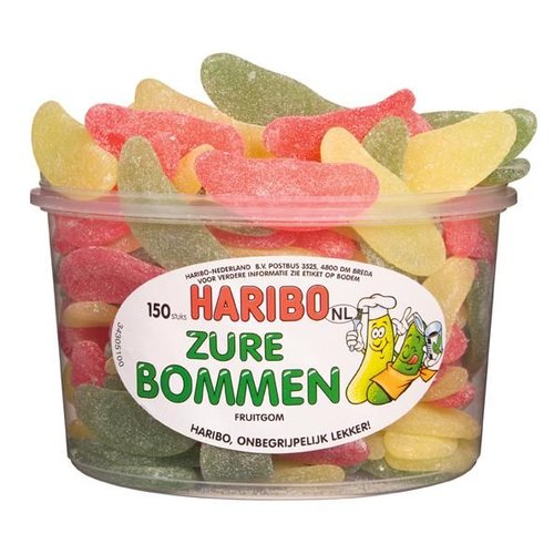 Haribo Silo Zure Bommen 150 Stuks 1350 Gram