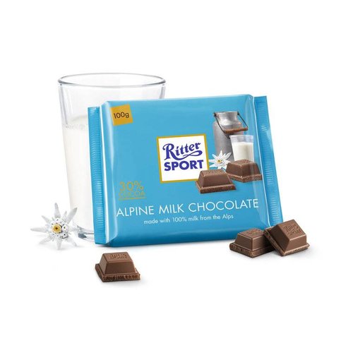 Ritter Sport Alpenmelk 30% 100 Gram Ritter Sport Alpenmelk 30% 100 Gram