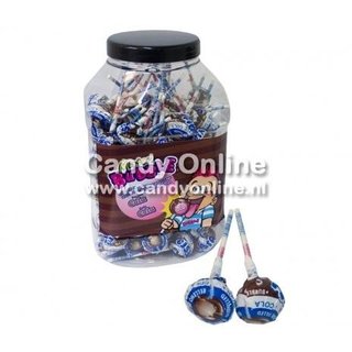 Fiesta Mister Bubble Gum Lolly's Cola 100 Stuks