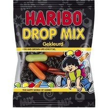 Haribo Drop Mix Gekleurd 250 Gram 12 Zakken