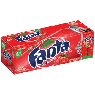 Fanta - Strawberry 355ml 12 Blikjes