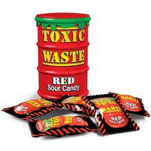 Toxic Waste Red Sour Candy Drum 42 Gram