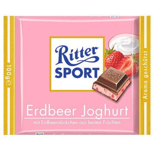 Ritter Sport Erdbeer Joghurt 100 Gram Ritter Sport Erdbeer Joghurt 100 Gram