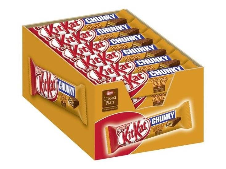 Kit Kat KitKat Chunky Peanut Butter 48 Gram 24 Stuks afbeelding