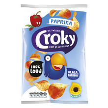 Croky Chips Paprika 100 Gram 12 Zakken