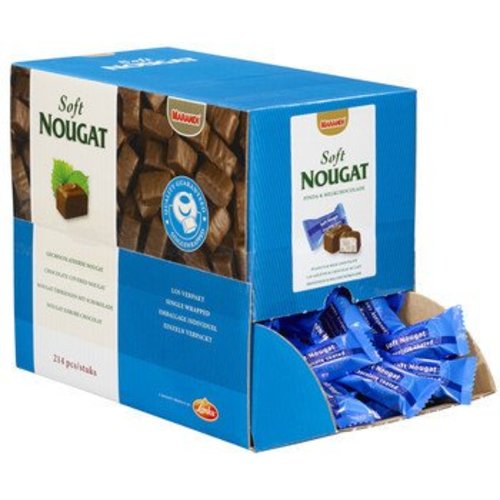 Lonka Soft Nougat Melk Chocolade 2.57 Kilo Lonka Soft Nougat Melk Chocolade 2.57 Kilo