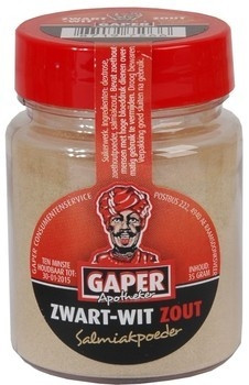Gaper Zwart Wit Zout Salmiakpoeder 30 Gram 24 Stuks gaper kopen in de aanbieding Gaper Zwart Wit Zout Salmiakpoeder 30 Gram 24 Stuks gaper kopen in de aanbieding