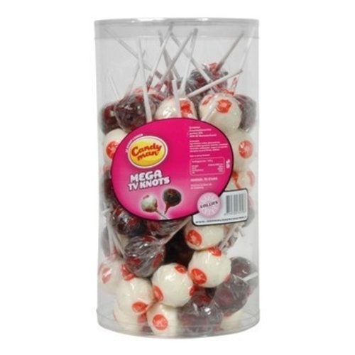 Candyman Mega TV Knotsen 75 Stuks Candyman Mega TV Knotsen 75 Stuks