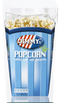 Jimmys Popcorn Jimmy's Popcorn Bak Zout 90 Gram 6 Stuks afbeelding
