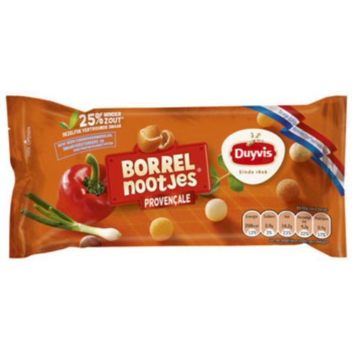 Duyvis Borrelnootjes Provencale 45 Gram 20 Zakjes Duyvis Borrelnootjes Provencale 45 Gram 20 Zakjes