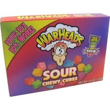 Warheads - Sour Chewy Cubes Videobox 113 Gram