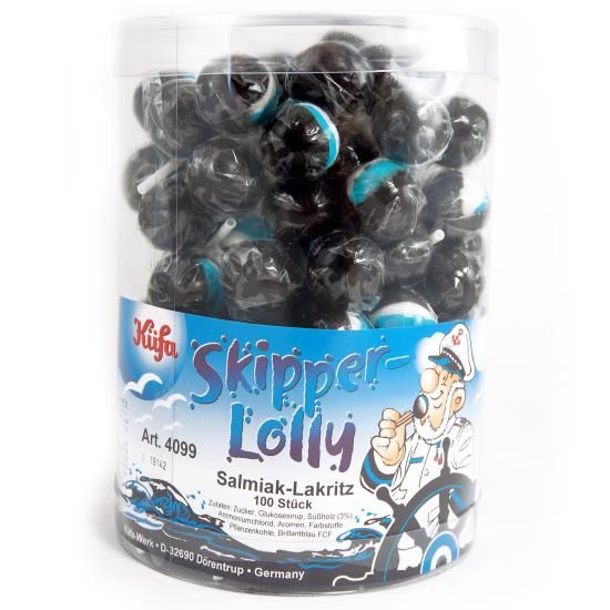 Drop Lolly Alster Lakritz 100 Stuks (zwart/blauw)