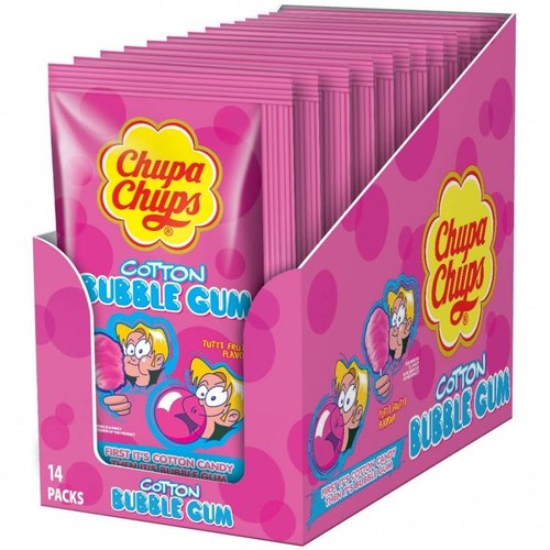 Chupa Chups - Cotton Gum Tutti Frutti 12 Stuks