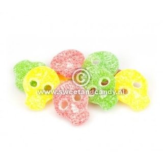 Bubs - Godis Zweedse Zure Fruit Doodskoppen 200 Gram