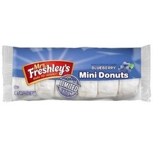 Mrs Freshley's Blueberry Mini Powdered Donuts 85 Gram